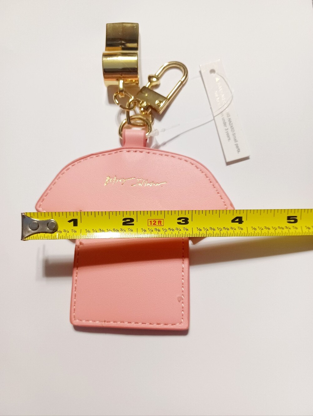 Betsey Johnson Football Jersey & Whistle Key Holder/Bag Charm NWOT - Picture 5 of 7